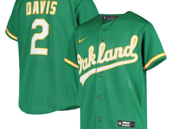 Khris Davis Oakland Athletics Nike Youth Alternate Replica Jersey - Green
