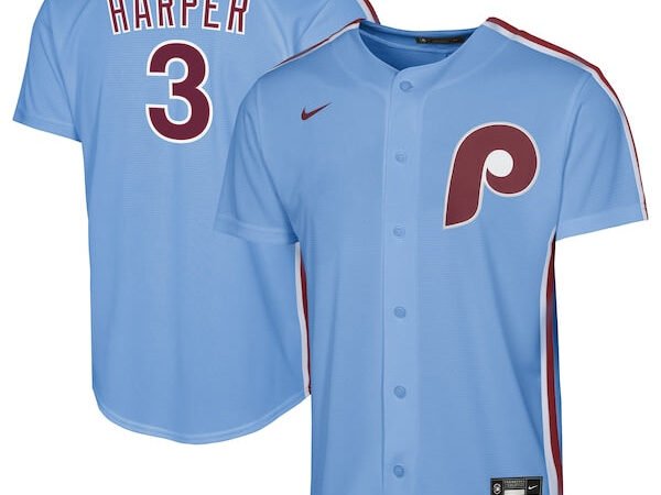 Bryce Harper Philadelphia Phillies Nike Youth Alternate Replica Jersey - Light Blue
