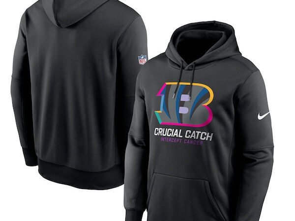 Cincinnati Bengals Nike 2024 NFL Crucial Catch Performance Fleece Pullover Hoodie - Black