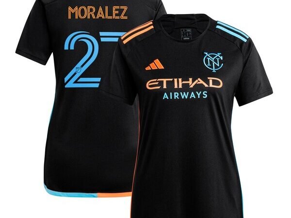 Maximiliano Moralez New York City FC adidas Women's 2024 24/7 Kit Replica Player Jersey - Black