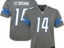 Amon-Ra St. Brown Detroit Lions Nike Youth Game Jersey - Silver