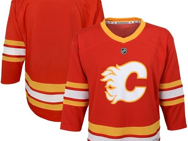 Calgary Flames Preschool Home Replica Blank Jersey - Red