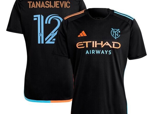 Strahinja Tanasijevic New York City FC adidas 2024 24/7 Kit Replica Player Jersey - Black