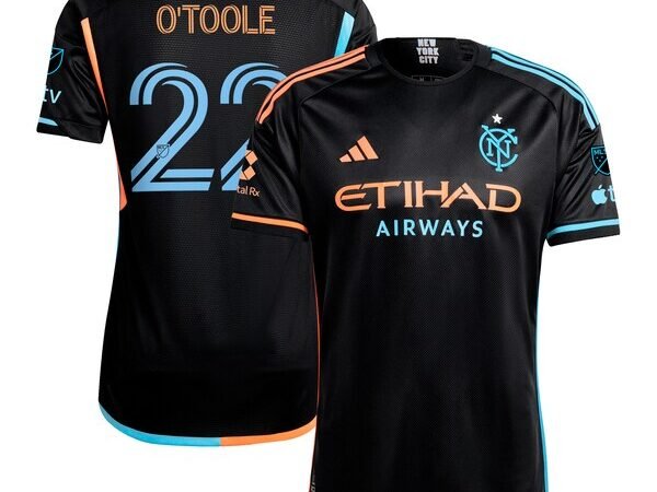 Kevin O'Toole New York City FC adidas 2024 24/7 Kit Authentic Player Jersey – Black