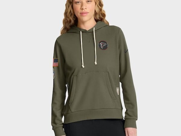 Atlanta Falcons Nike Women's 2025 Salute to Service Sideline Standard Issue Dri-FIT Hoodie - Olive