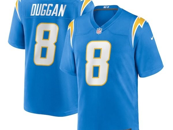 Max Duggan Los Angeles Chargers Nike Team Game Jersey - Powder Blue