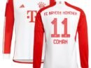 Kingsley Coman Bayern Munich adidas 2023/24 Home Replica Long Sleeve Jersey - White