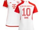 Leroy Sané Bayern Munich adidas Women's 2023/24 Home Replica Jersey - White/Black