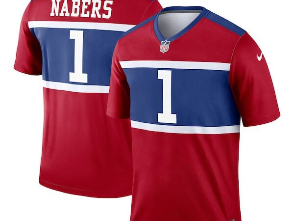 Malik Nabers New York Giants Nike Alternate Legend Player Performance Top - Red