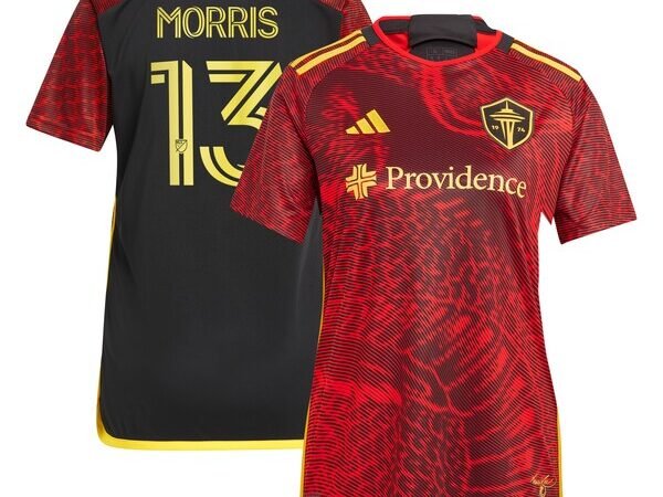 Jordan Morris Seattle Sounders FC adidas Women's 2024 The Bruce Lee Kit Replica Player Jersey – Red