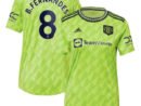 Bruno Fernandes Manchester United adidas Women's 2022/23 Third Replica Player Jersey - Neon Green