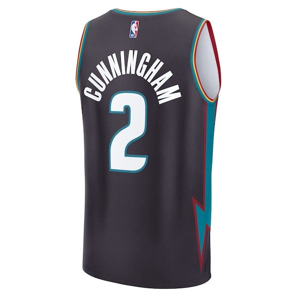 Cade Cunningham Detroit Pistons Youth 2025/26 City Edition Fast Break Jersey - Gray