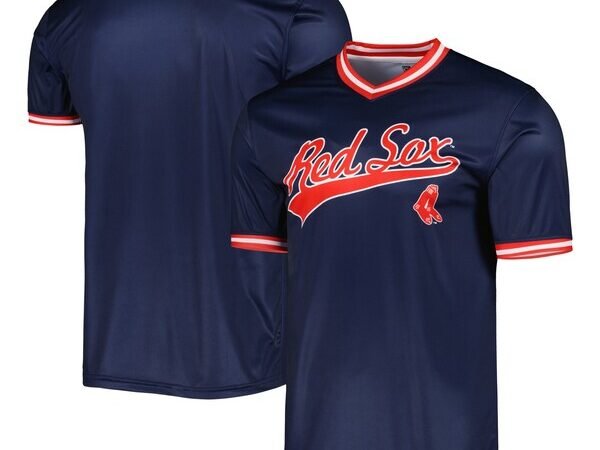 Boston Red Sox Stitches Cooperstown Collection Team Jersey - Navy