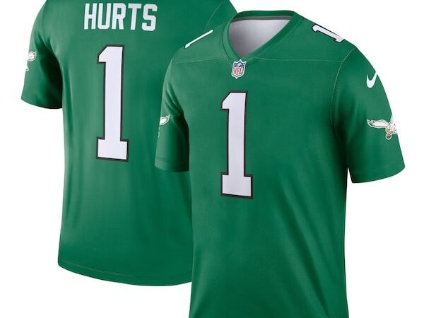 Jalen Hurts Philadelphia Eagles Nike Alternate Legend Player Jersey - Kelly Green