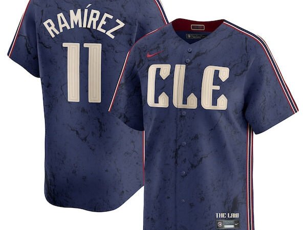 José Ramírez Cleveland Guardians Nike 2024 City Connect Limited Jersey - Navy