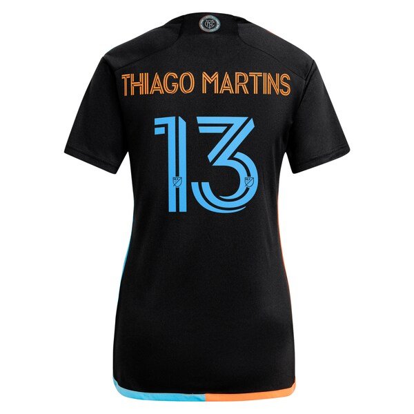 Thiago Martins New York City FC adidas Women's 2024 24/7 Kit Replica Player Jersey – Black