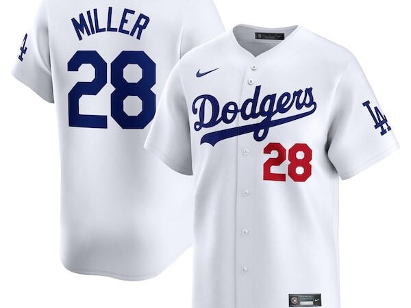 Bobby Miller Los Angeles Dodgers Nike Home Limited Player Jersey - White