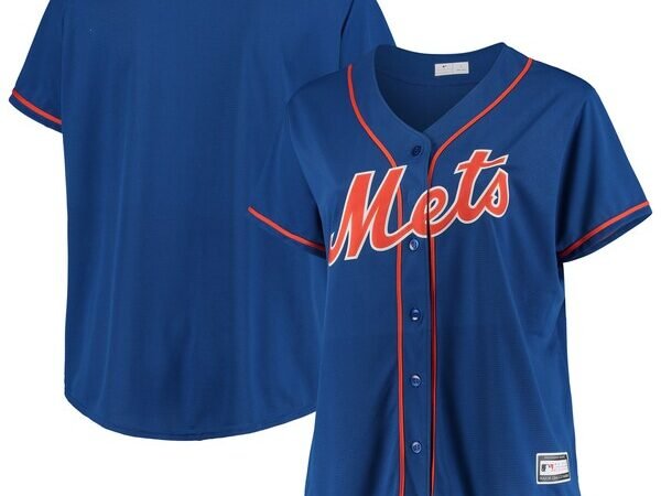 New York Mets Women's Plus Size Alternate Replica Team Jersey - Royal