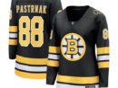 David Pastrnak Boston Bruins  Women's Home Breakaway Player Jersey - Black/White