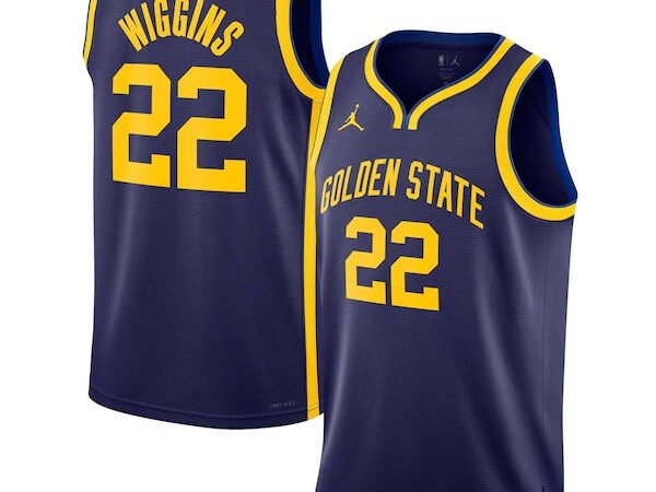 Andrew Wiggins Golden State Warriors Jordan Brand Unisex Swingman Jersey - Statement Edition - Navy