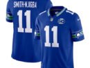 Jaxon Smith-Njigba Seattle Seahawks Nike 50th Season Vapor F.U.S.E. Limited Jersey - Royal/College Navy
