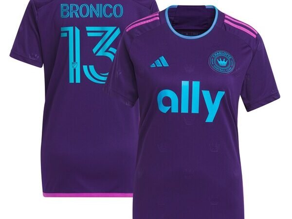 Brandt Bronico Charlotte FC adidas Women's 2023 Crown Jewel Kit Replica Jersey - Purple