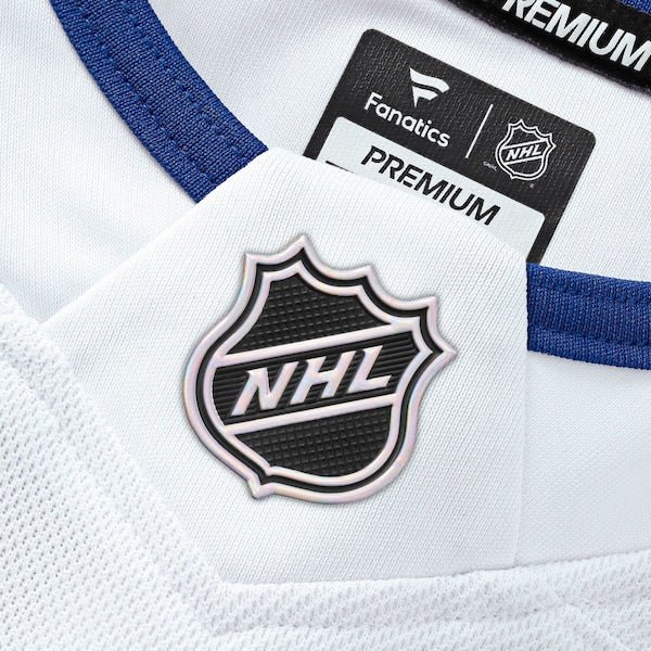Tampa Bay Lightning Away Premium Custom Jersey - White/Black/Blue