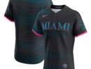 Miami Marlins Nike 2025 City Connect Elite Jersey - Black