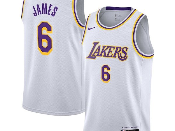 LeBron James Los Angeles Lakers Nike Youth Swingman Jersey - Association Edition - White