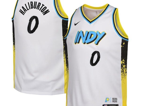 Tyrese Haliburton Indiana Pacers Nike Youth 2024/25 Swingman Player Jersey - City Edition - White