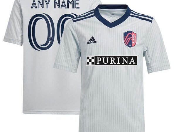 St. Louis City SC adidas Youth 2024 The Spirit Kit Replica Custom Jersey - Gray