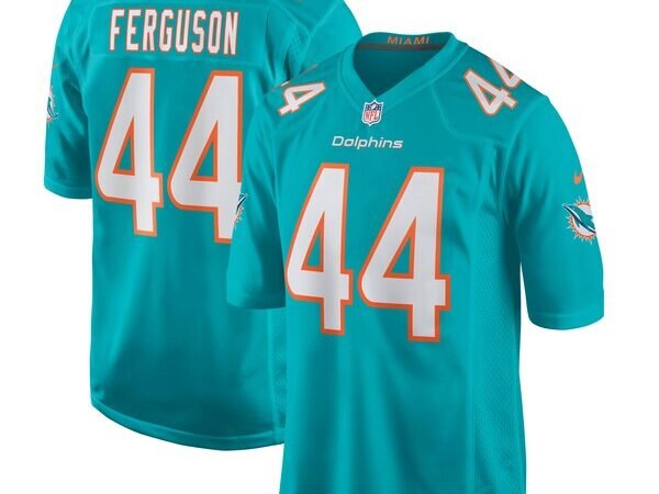 Blake Ferguson Miami Dolphins Nike Game Player Jersey - Aqua