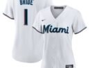 Miami Marlins Nike Women's #1 Bride Home Replica Jersey - White
