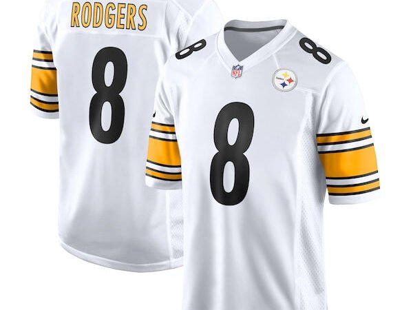 Aaron Rodgers Pittsburgh Steelers Nike Game Jersey - White/Black