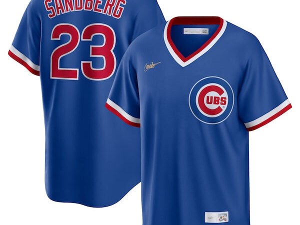 Ryne Sandberg Chicago Cubs Nike Road Cooperstown Collection Player Jersey - Royal
