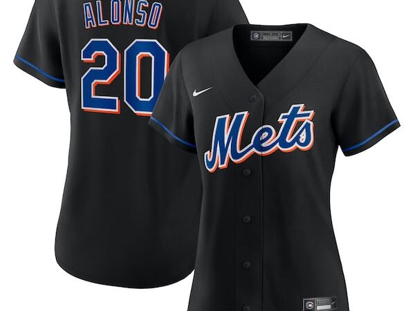 Pete Alonso New York Mets Nike Women's 2022 Alternate Replica Player Jersey - Black