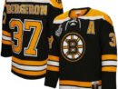 Patrice Bergeron Boston Bruins Big & Tall 2010 Alternate Captain Patch Blue Line Player Jersey - Black