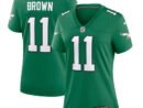 A.J. Brown Philadelphia Eagles Nike Women's Alternate Player Game Jersey - Kelly Green