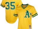 Rickey Henderson Oakland Athletics Cooperstown Mesh Batting Practice Jersey - Yellow