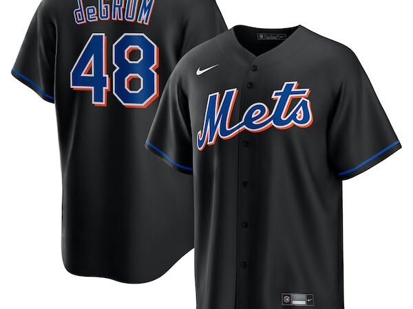 Jacob deGrom New York Mets Nike 2022 Alternate Replica Player Jersey - Black