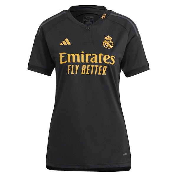 Aurélien Tchouaméni Los Merengues adidas Women's 2023/24 Third Replica Player Jersey - Black