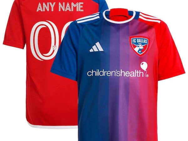 FC Dallas adidas Youth 2024 After Burner Replica Custom Jersey – Navy