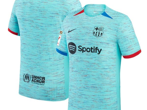Barcelona Nike 2023/24 Third Match Authentic Jersey - Aqua