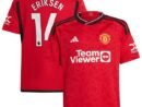Christian Eriksen Manchester United adidas Youth 2023/24 Home Replica Player Jersey - Red