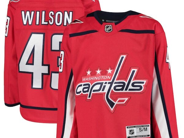 Tom Wilson Washington Capitals Youth Home Premier Player Jersey - Red