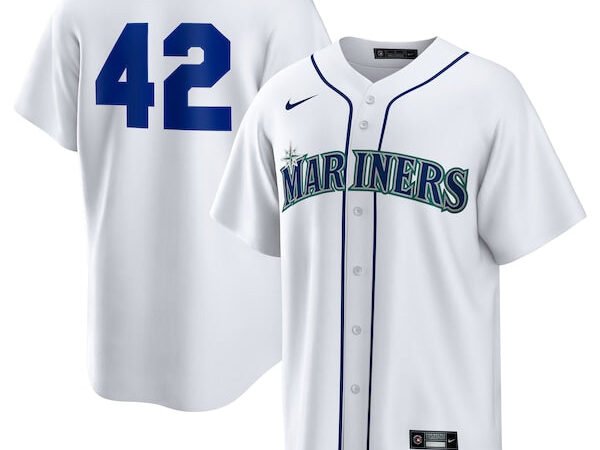 Seattle Mariners Nike Home  2025 Jackie Robinson Day Replica Jersey - White
