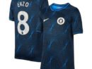 Enzo Fernández Chelsea Nike Youth 2023/24 Away Stadium Replica Player Jersey - Navy