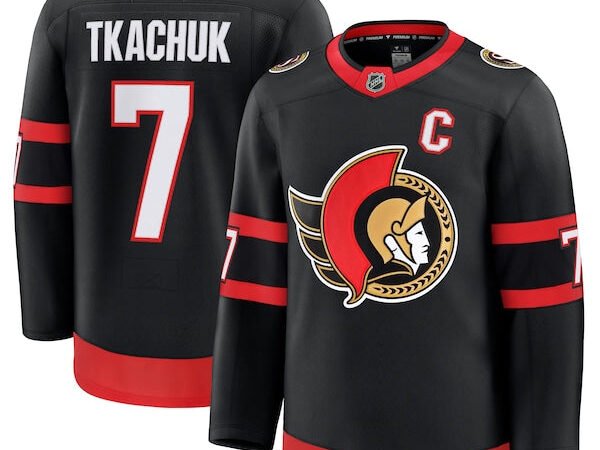 Brady Tkachuk Ottawa Senators  Home Premium Jersey - Black