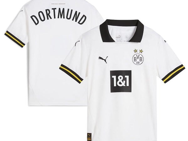 Borussia Dortmund Puma Youth 2024/25 Third Replica Jersey - White