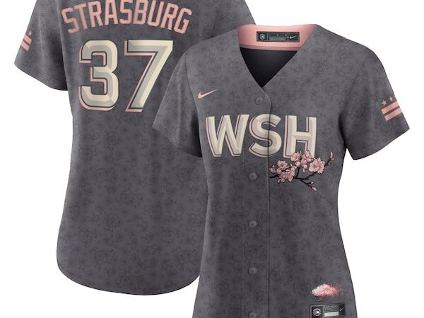 Stephen Strasburg Washington Nationals Nike Women's City Connect Replica Player Jersey - Gray